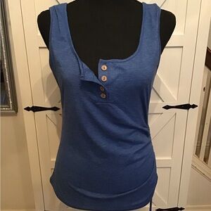 Blue Sleeveless Top